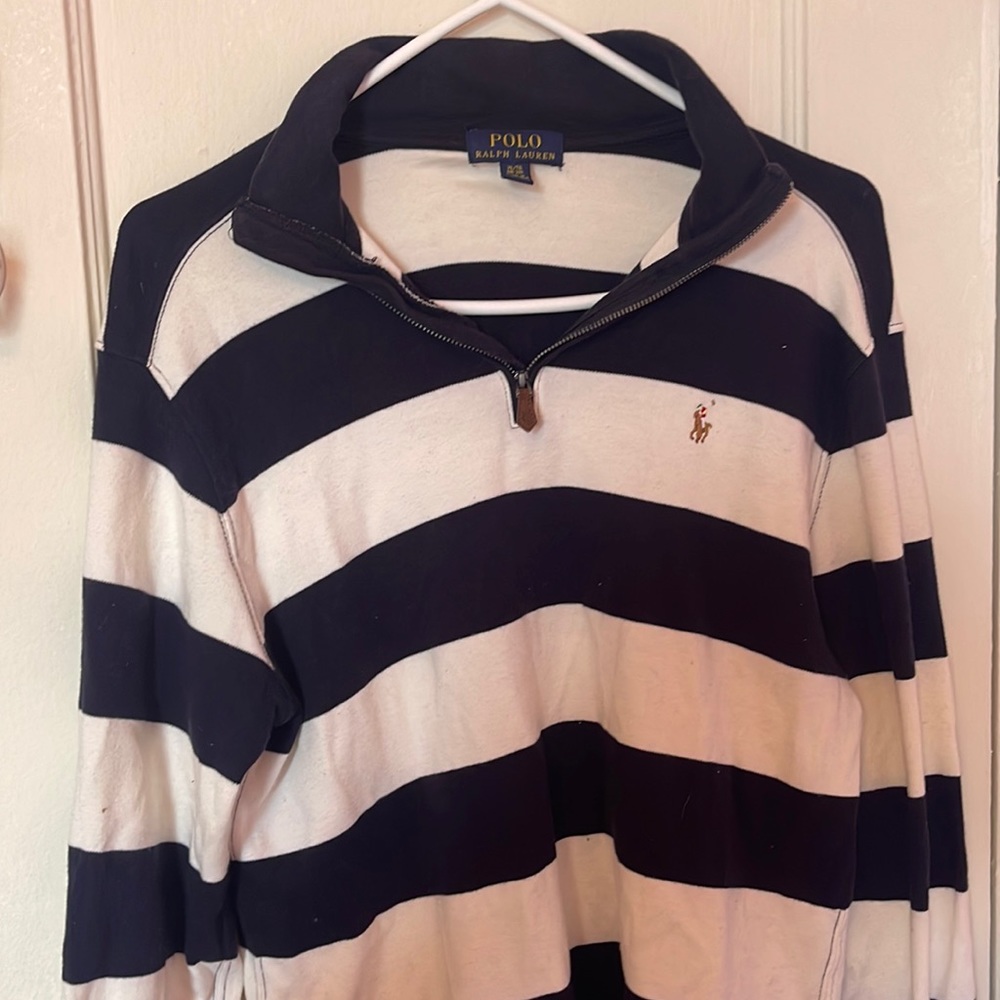 Polo Half Zip Sweatshirt Youth XL
